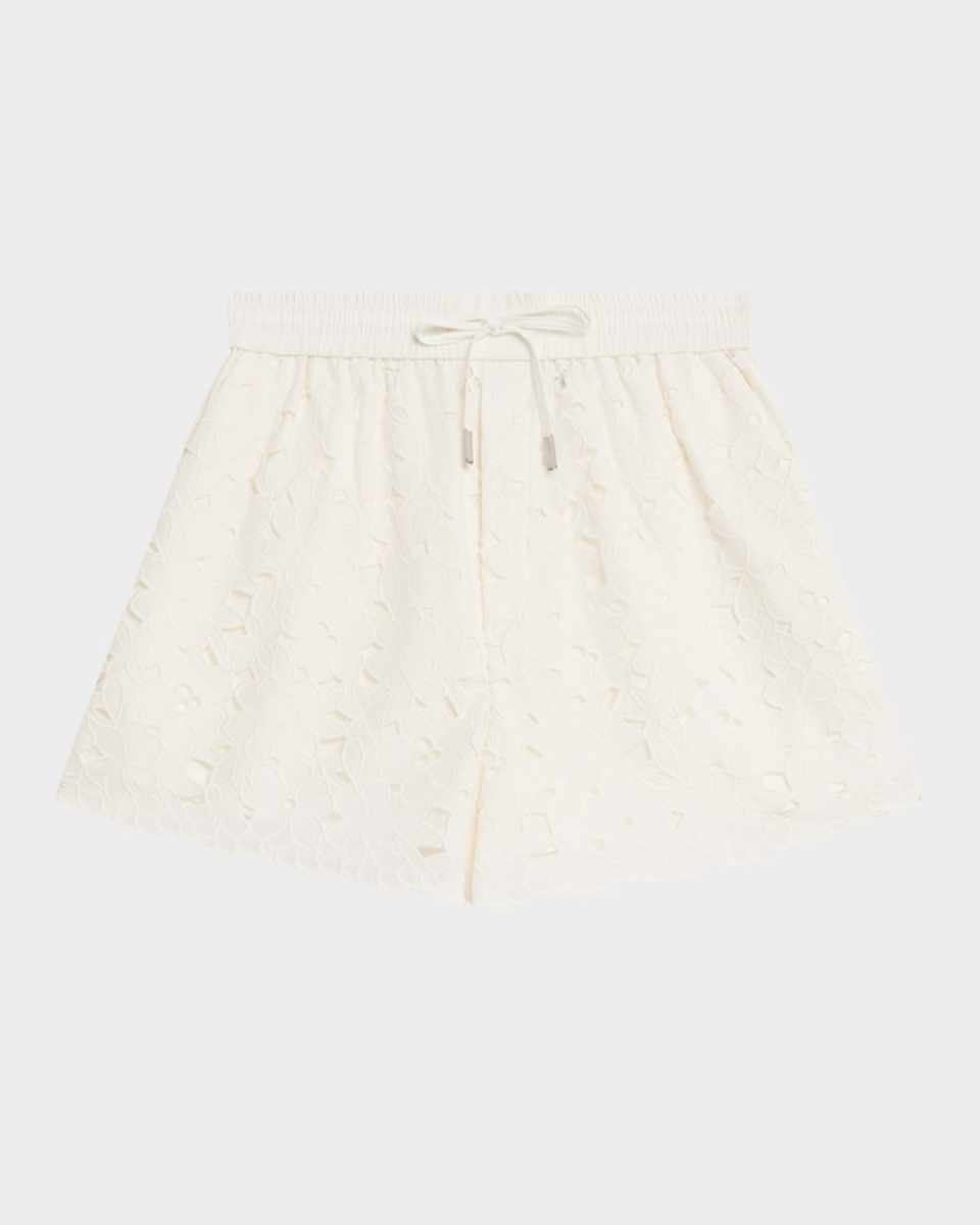 Laurence Embroidered Drawstring Shorts